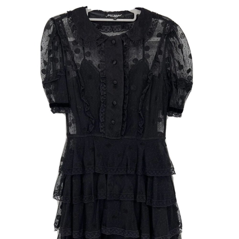 Betsey Johnson Dress Black Lace